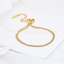 1Pc Stainless Steel Snake Chain Multi-layer Bracelets for Women&nbsp;BJEW-LP0015-15