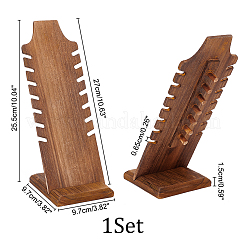 Wooden Slant Back Necklace Display Board&nbsp;NDIS-WH0016-04B-01