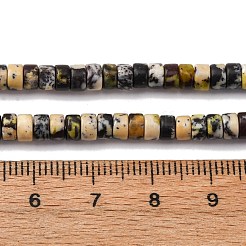 Natural Yellow Turquoise(Jasper) Beads Strands&nbsp;G-L624-I01-2x4mm