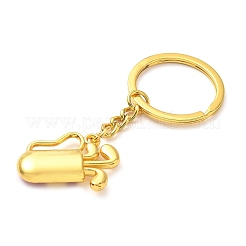 Alloy Enamel Sports Red Golf Tube Keychains&nbsp;KEYC-I119-03G