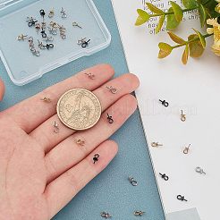 40Pcs 4 Colors Ion Plating(IP) 304 Stainless Steel Cup Pearl Peg Bails Pin Pendants&nbsp;STAS-UN0032-70
