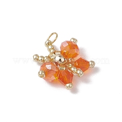Glass Seed Beaded Butterfly Pendants&nbsp;PALLOY-MZ00562