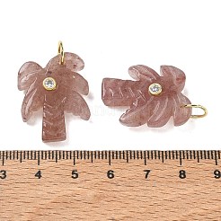 Natural Strawberry Quartz Carved Pendants&nbsp;GG-CBA67BD-02G-H