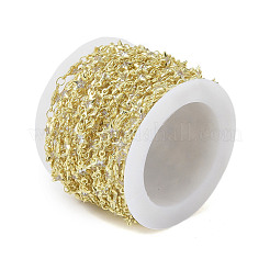 Rack Plating Brass Chains Micro Pave Cubic Zirconia&nbsp;AJEW-Q150-07G-01