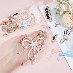 Alloy & Polyester Pendant Decoration & Brooch Shoes Decoration Sets&nbsp;HJEW-DR00110
