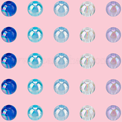 5 Colors Transparent Acrylic Beads&nbsp;MACR-PA0001-03A-01