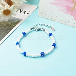 Round Glass Beaded Bracelet&nbsp;BJEW-JB06484