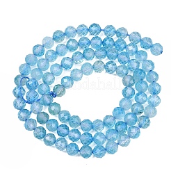 Natural Blue Topaz Beads Strands&nbsp;G-B175-D21-4mm