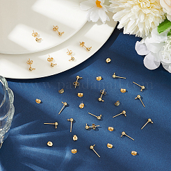 20Pcs 304 Stainless Steel Stud Earring Findings&nbsp;STAS-LP0001-11