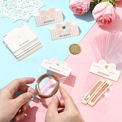 50Pcs Bowknot Printed Paper Foldable Header Cards&nbsp;FIND-CJ0005-34