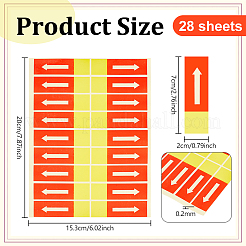 28 Sheets Arrows PVC Paper Stickers&nbsp;DIY-BC0017-22
