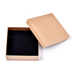Square Kraft Paper Jewelry Boxes&nbsp;CBOX-L008-002