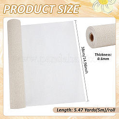 Gessoed Medium Grain Linen Canvas Roll for Painting&nbsp;OFST-WH0816-006