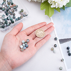 Natural Tree Agate Beads Strands&nbsp;G-OC0001-55