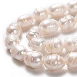 Natural Cultured Freshwater Pearl Beads Strands&nbsp;PEAR-L033-84-01