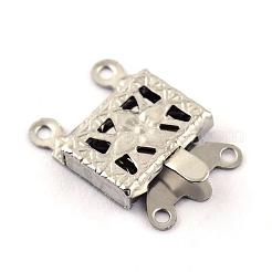 Tarnish Resistant 304 Stainless Steel Box Clasps&nbsp;STAS-Q194-27