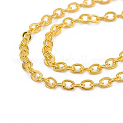 Brass Cable Chains&nbsp;CHC-T008-06B-G-8MM-01