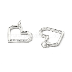 Brass Micro Pave Cubic Zirconia Pendants&nbsp;KK-E068-VB181