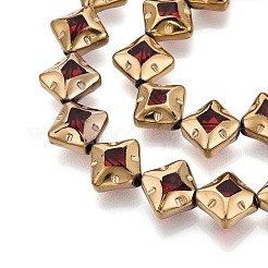Electroplate Glass Beads Strands&nbsp;EGLA-T021-24F