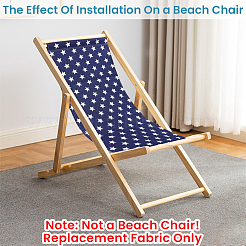 1Pc Star Pattern Chair Polycotton Cloth&nbsp;AJEW-GF0015-38C