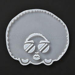 Human Head Silicone Cup Mat Bust Statue Molds&nbsp;DIY-A010-02