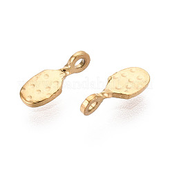 304 Stainless Steel Teardrop Charms&nbsp;STAS-T072-38G