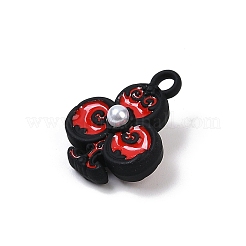 Spray Painted Alloy Pendants&nbsp;PALLOY-S038-08B