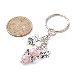 Angel Acrylic & Alloy Pendant Keychain&nbsp;KEYC-JKC00656