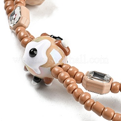 Hand Painted Acrylic with Enamel Beads&nbsp;MACR-K354-24