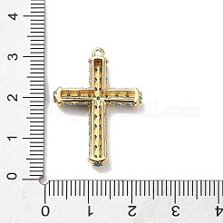 Rack Plating Brass Micro Pave Cubic Zirconia Pendants&nbsp;KK-Q786-04G