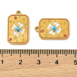 304 Stainless Steel Enamel Pendants&nbsp;STAS-H251-03B-04