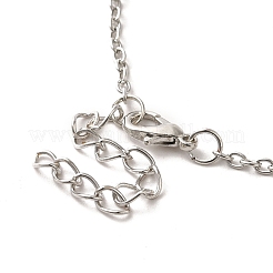 Alloy Rhinestone Cat Pendant Necklace&nbsp;NJEW-A017-01P-01