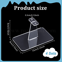 4Pcs Acrylic Action Figure Display Holders&nbsp;ODIS-GA0001-51A