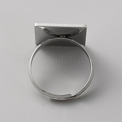 Stainless Steel Tarot Card Adjustable Ring for Women&nbsp;RJEW-WH0001-018P-03