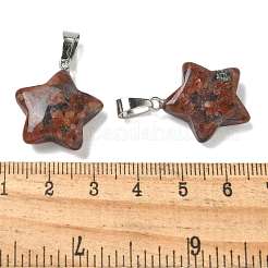 Natural Red Sesame Jasper Pendants&nbsp;G-B127-12P-03