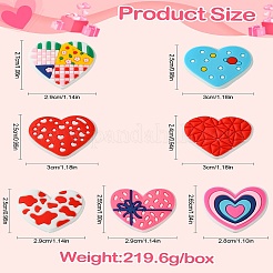 35Pcs 7 Styles PVC Plastic Beads&nbsp;KY-CJ0002-04