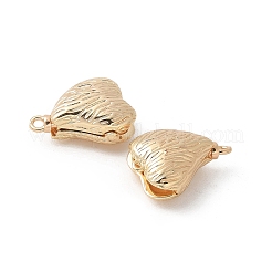 Brass Heart Box Clasps&nbsp;KK-U052-29G