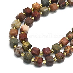 Natural Picasso Jasper Beads Strands&nbsp;G-I376-D86-01