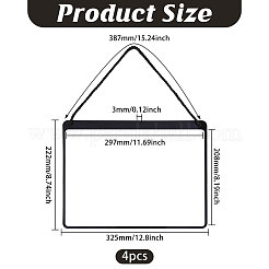 Erasable PVC Hanging Price Tags with Rope&nbsp;CDIS-WH0021-069E-01