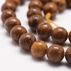 Natural Elephant Skin Jasper/Miriam Stone/Calligraphy Stone Beads Strands&nbsp;G-F512-6mm