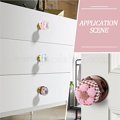 4Pcs 4 Colors Cotton Door Knob Cover&nbsp;DIY-GF0011-49