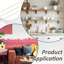 20Pcs Fan Shaped Wooden Frames&nbsp;DIY-BC0017-14A