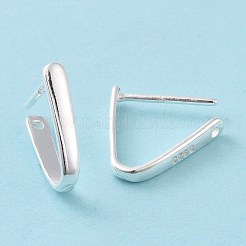925 Sterling Silver Ice Pick Pinch Bails&nbsp;STER-D035-23S-01