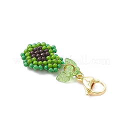 Handmade Glass Seed Beaded Pendant Decorations&nbsp;HJEW-MZ00357