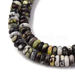 Natural Yellow Turquoise(Jasper) Beads Strands&nbsp;G-L624-H15-6x2mm