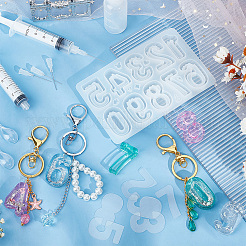DIY 1Pc Number 0~9 Silicone Shake Molds&nbsp;DIY-OC0011-85