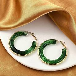 304 Stainless Steel Hoop Earrings For Women&nbsp;LS-EJEW-B113-02G-01