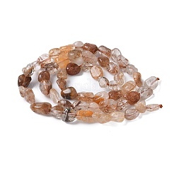 Natural Rutilated Quartz Beads Strands&nbsp;G-L493-10