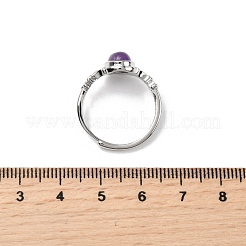 Natural Amethyst Finger Rings&nbsp;RJEW-A084-03P-09