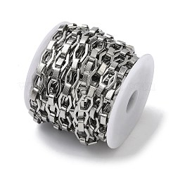 Handmade 304 Stainless Steel Octagon Link Chains&nbsp;STAS-F341-01P